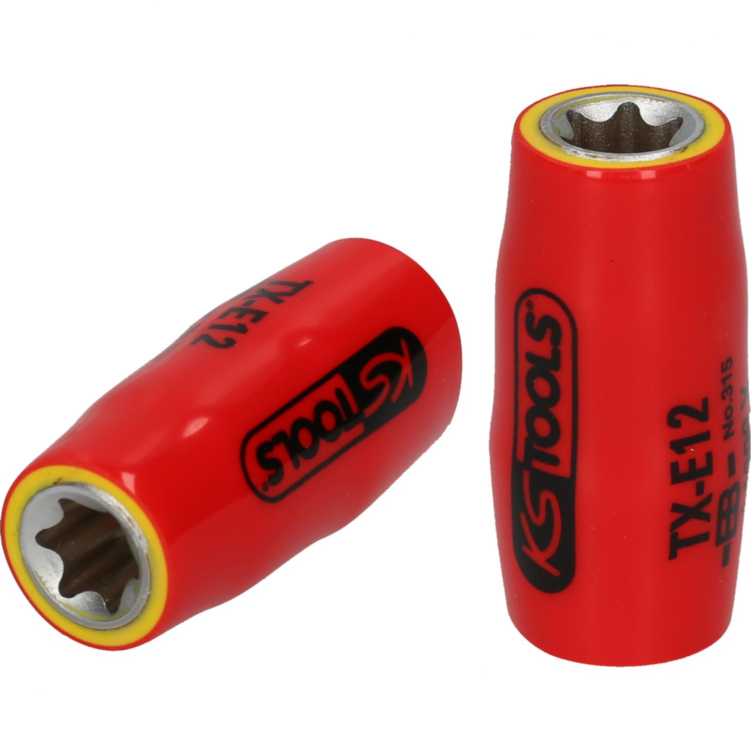 Торцевая головка изолированная 3/8“ для шлицев типа Torx-E, E12