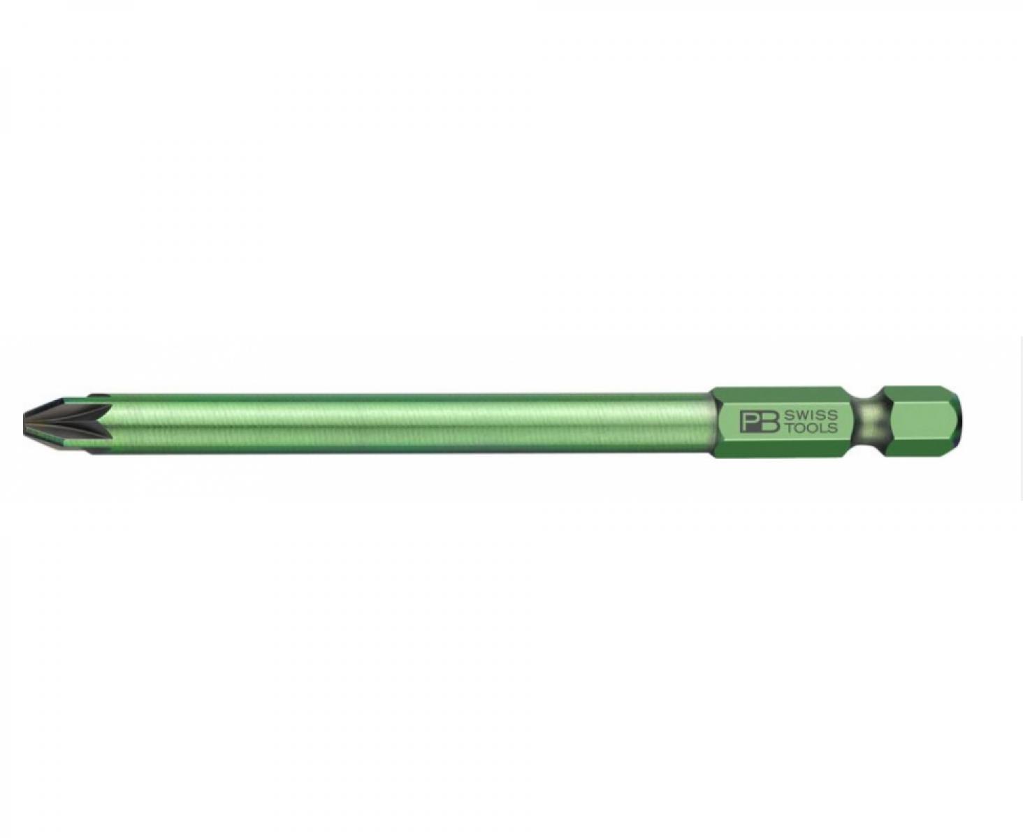 картинка Бита крестовая Pozidriv PrecisionBits E6,3 с внешним шестигранником 1/4 PB Swiss Tools PB E6L.192 / 3 PZ3 от магазина "Элит-инструмент"