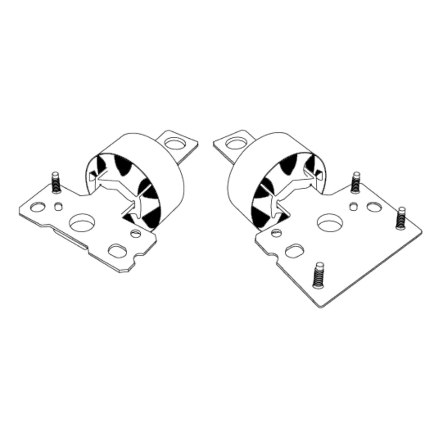 картинка Комплект инструментов для сайлентблоков задней подвески колес Ford и Volvo, 5 шт от магазина "Элит-инструмент"