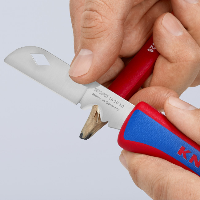 картинка Универсальный складной нож электрика Knipex KN-162050SB от магазина "Элит-инструмент"