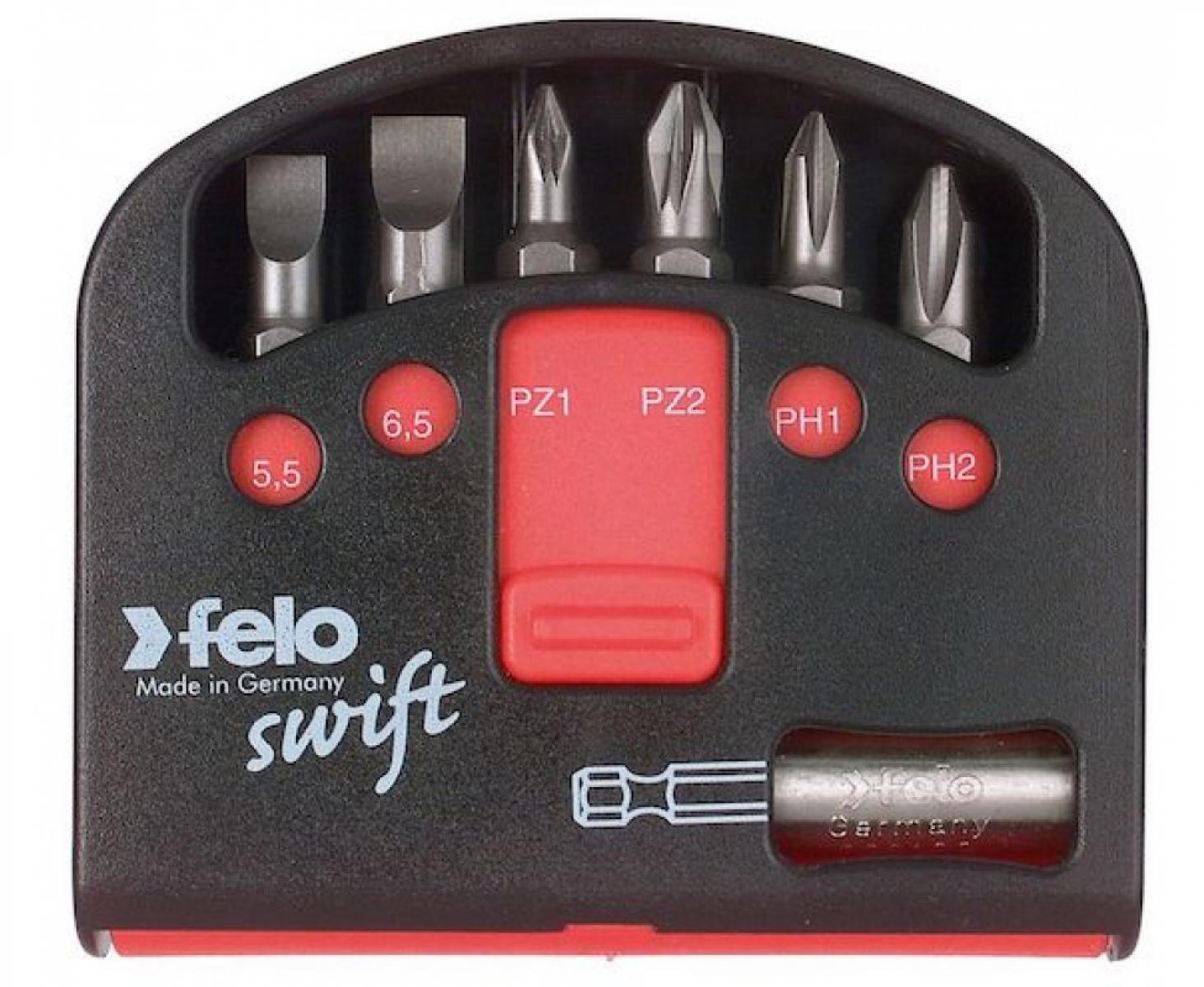 Набор Felo Swift с держателем и битами SL PH PZ 7 предметов 02060116
