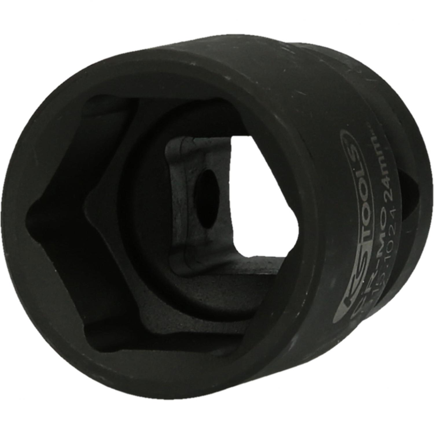 Шестигранная силовая торцовая головка 1/2'', короткая, 24 мм