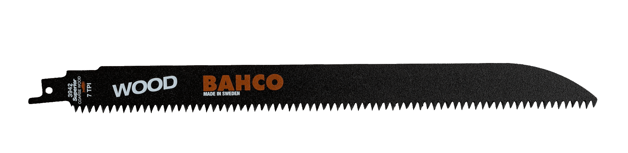 Полотна из высокоуглеродистой стали для сабельных пил по дереву BAHCO 3942-W