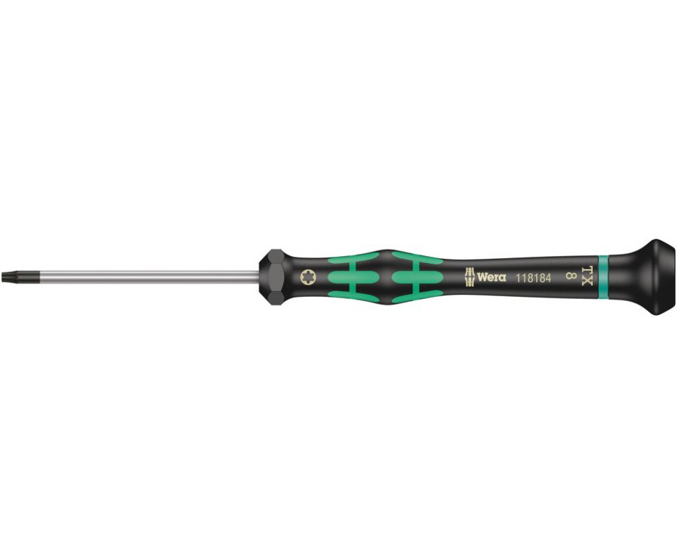 картинка Отвертка Wera Kraftform Micro для электронщика 2067 TORX HF WE-118186 TX 10 х 60 с фиксирующей функцией от магазина "Элит-инструмент"