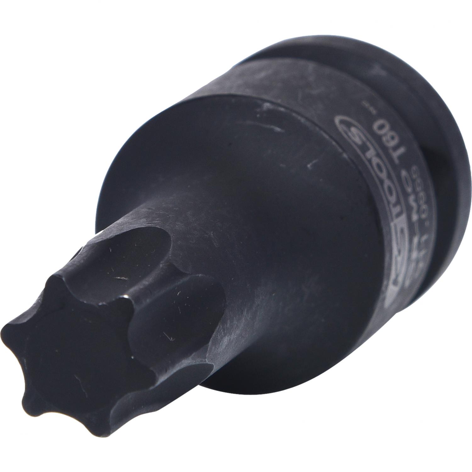 Силовая торцовая головка с битом 1/2" с профилем Torx, короткая, T60