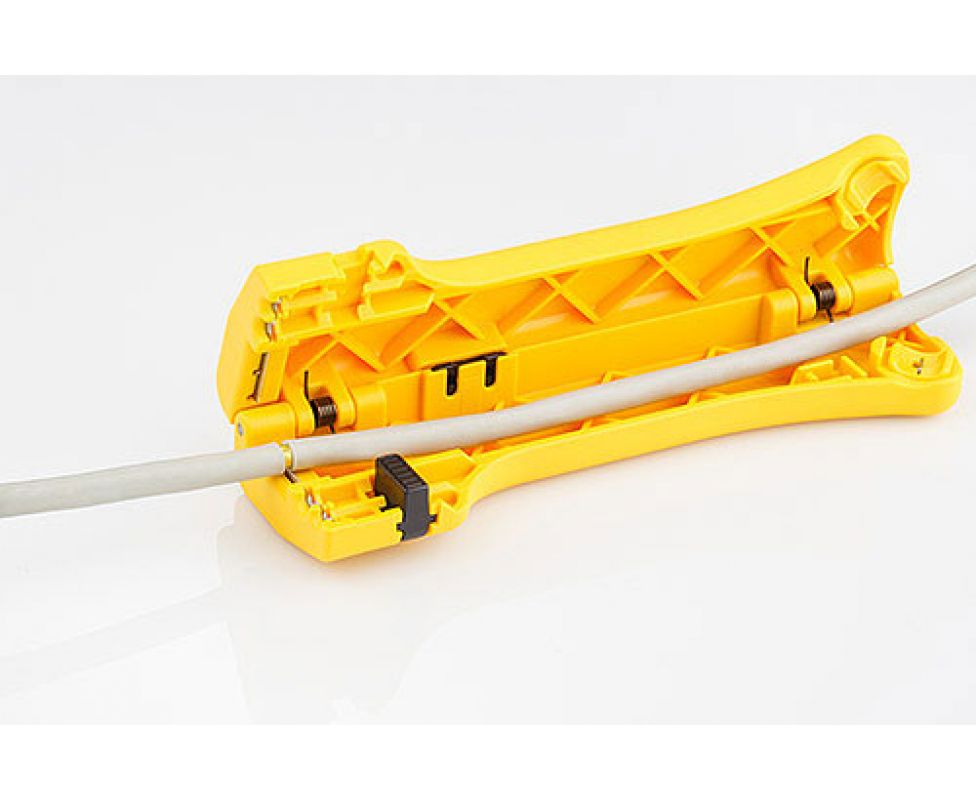 картинка Инструмент Allrounder для снятия изоляции с круглых и плоских кабелей Jokari JK 30900 от магазина "Элит-инструмент"