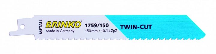 Полотно для сабельной пилы по металлу, TWIN CUT, 225 мм