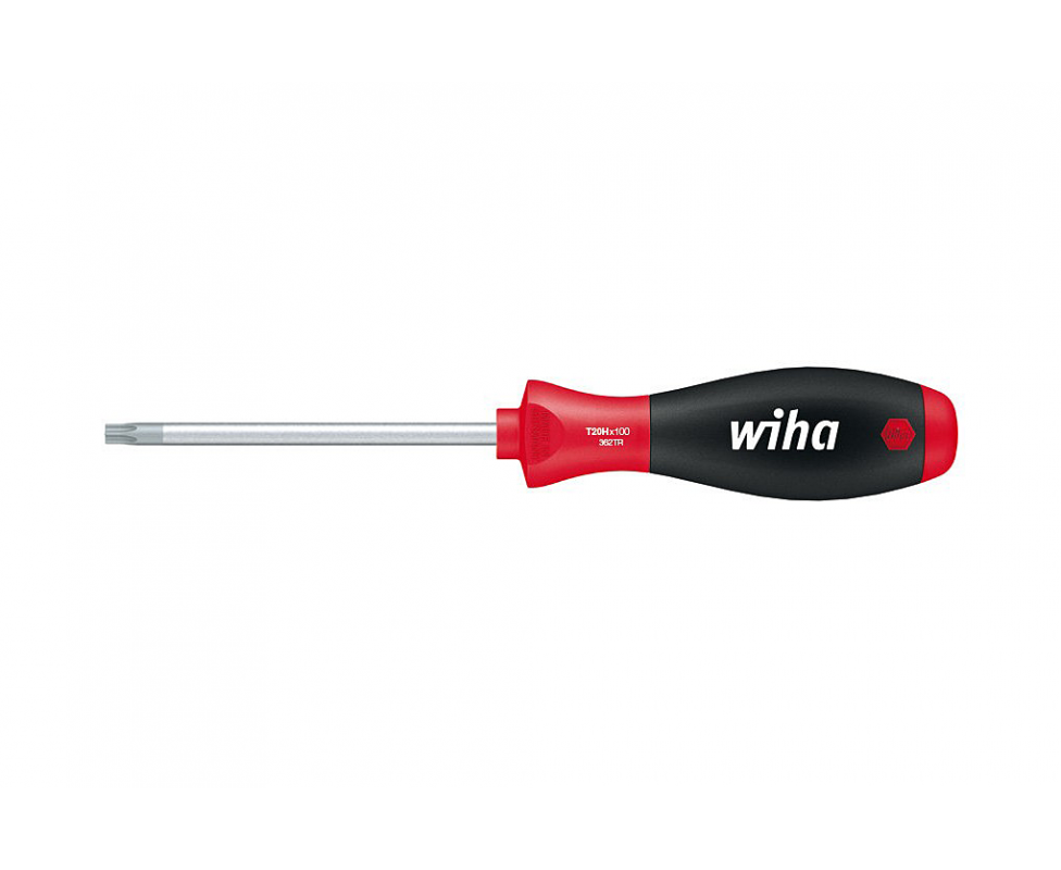 картинка Отвертка Wiha SoftFinish TORX Tamper Resistant 362TR 01305 T30H x 115 торкс от магазина "Элит-инструмент"