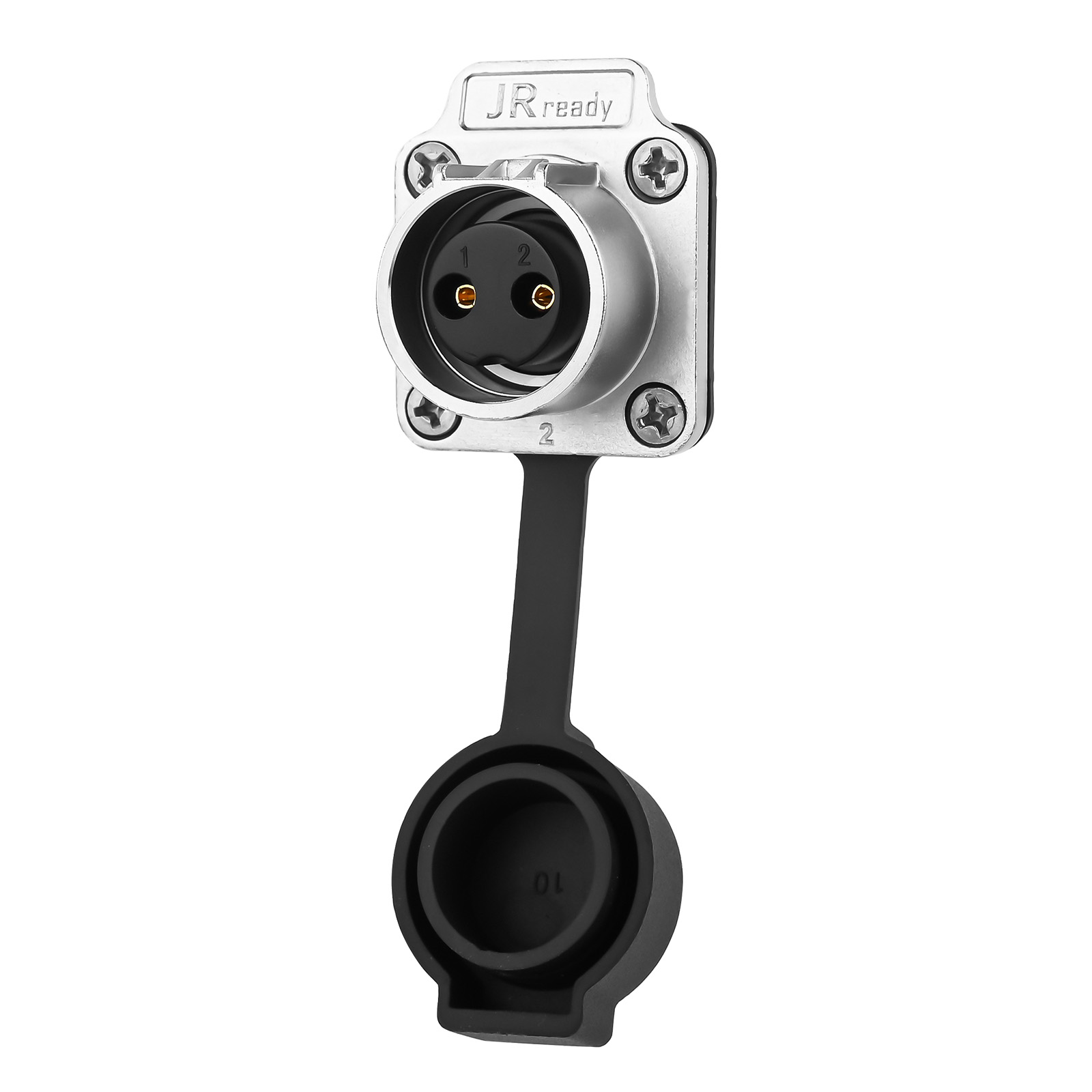 JRready JRSSW-CP20 2-контактный паяемый разъем с четырьмя монтажными отверстиями,Промышленный водостойкий разъём