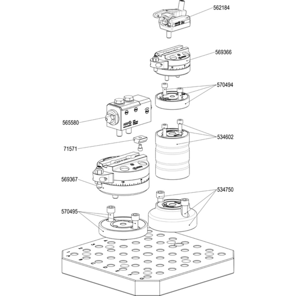 картинка Вращающийся переходник АМF 569367 от магазина "Элит-инструмент"