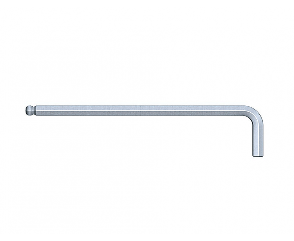 картинка Шестигранный штифтовый ключ Wiha SB 369 08164 3 х 128 сферическая головка в блистерной упаковке от магазина "Элит-инструмент"