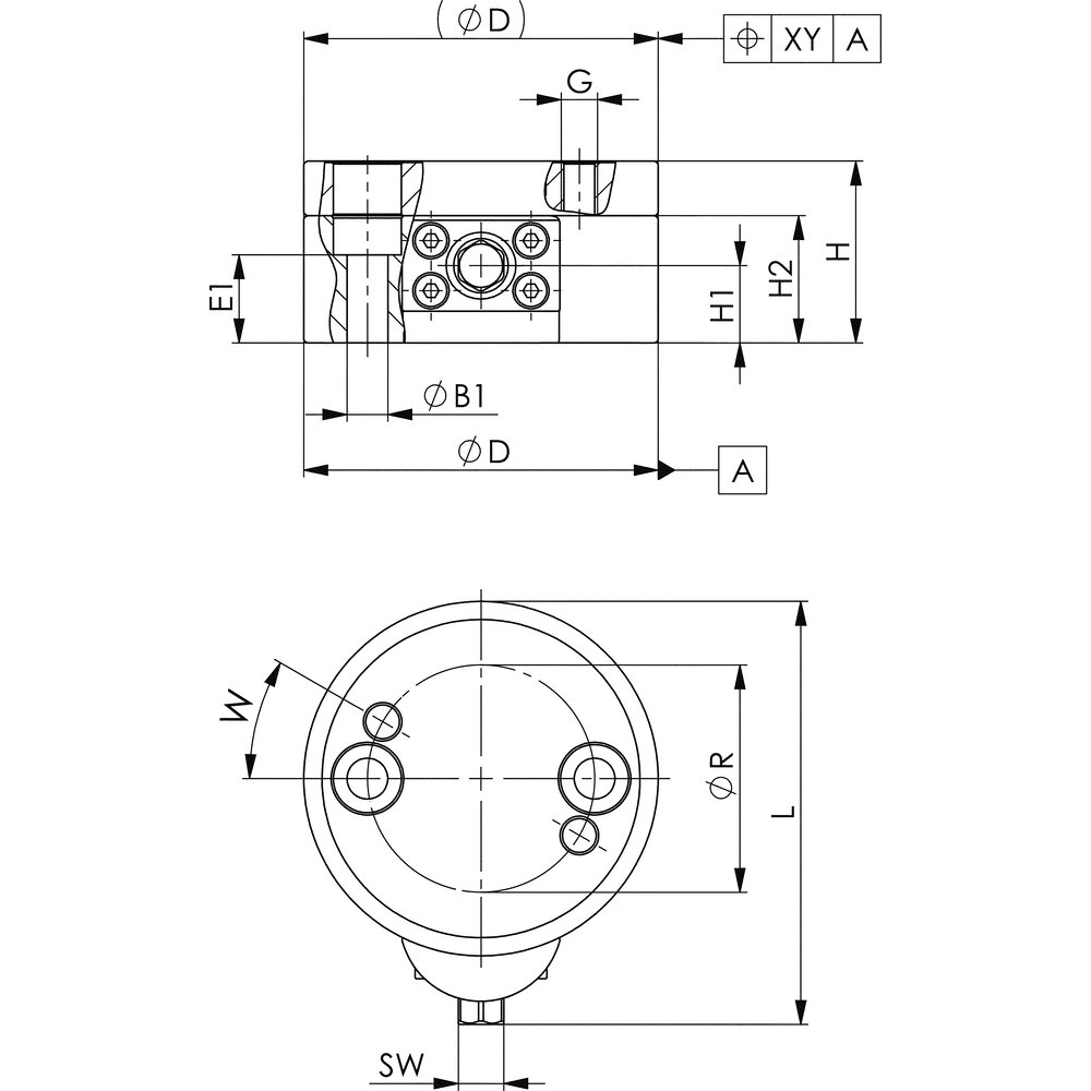 картинка Уравновешивающий элемент XY-плоскости АМF 558906 от магазина "Элит-инструмент"