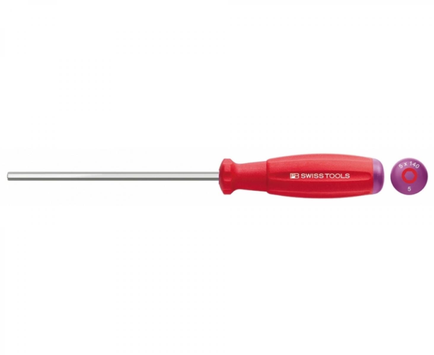 картинка Отвертка HEX SwissGrip PB Swiss Tools PB 8205.5-140 M5 от магазина "Элит-инструмент"