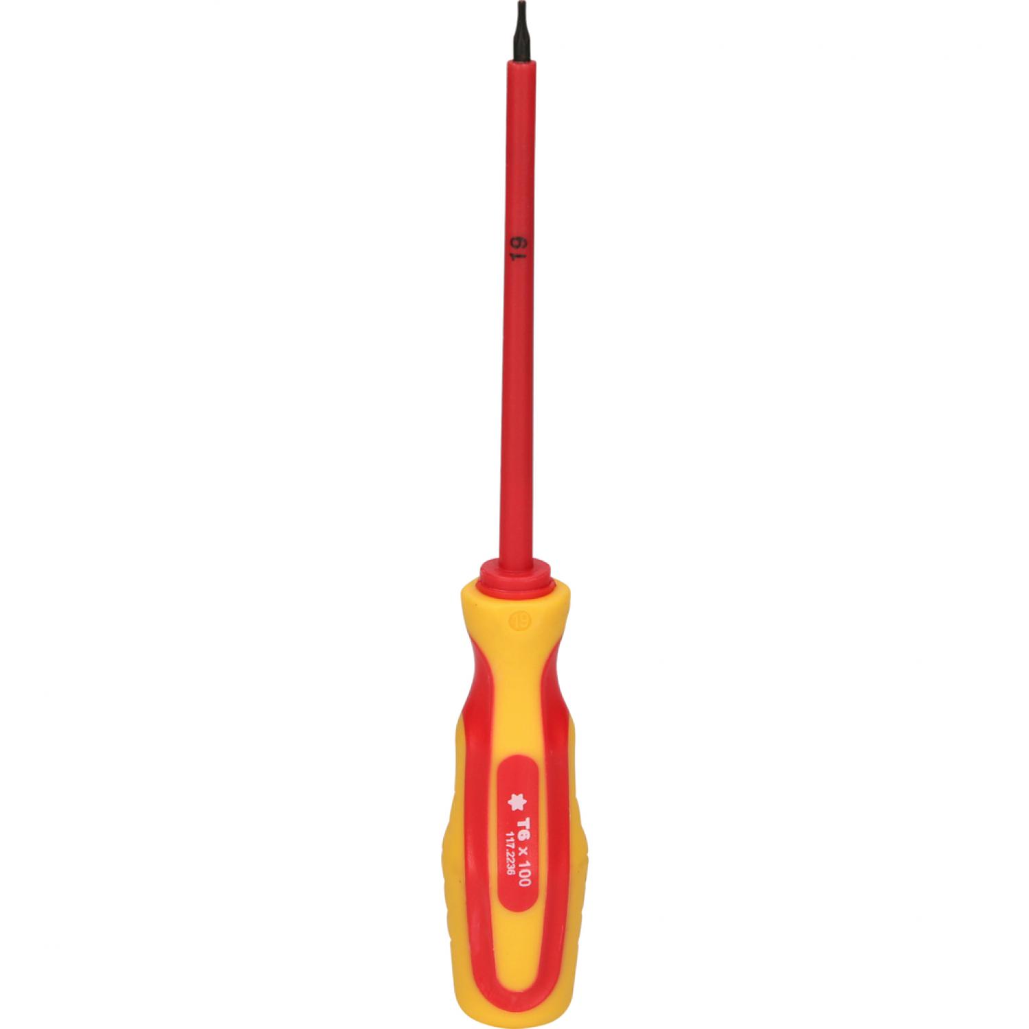 картинка Изолированная отвертка для винтов с внутренним профилем Torx, T6 от магазина "Элит-инструмент"