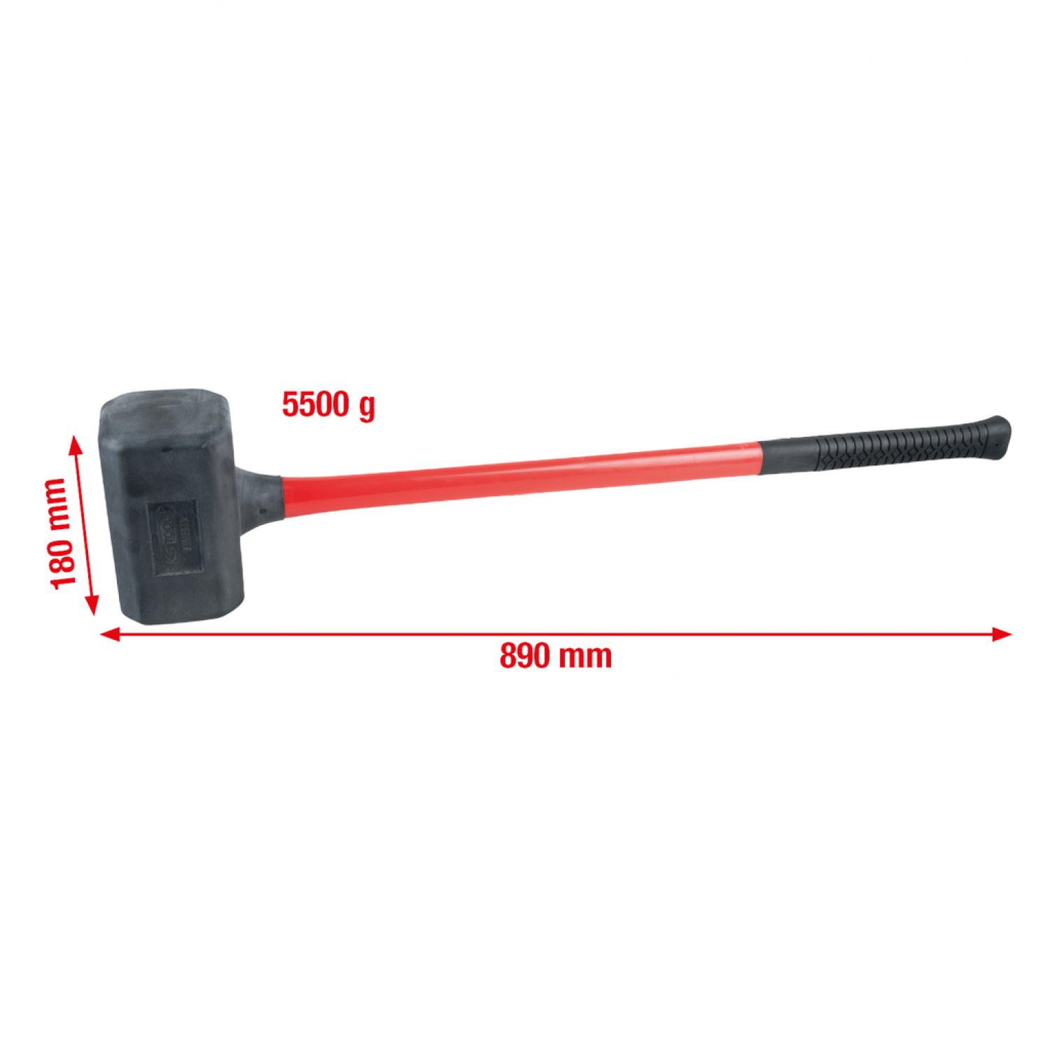 Молоток с мягким бойком без отдачи, XL, 5500 г