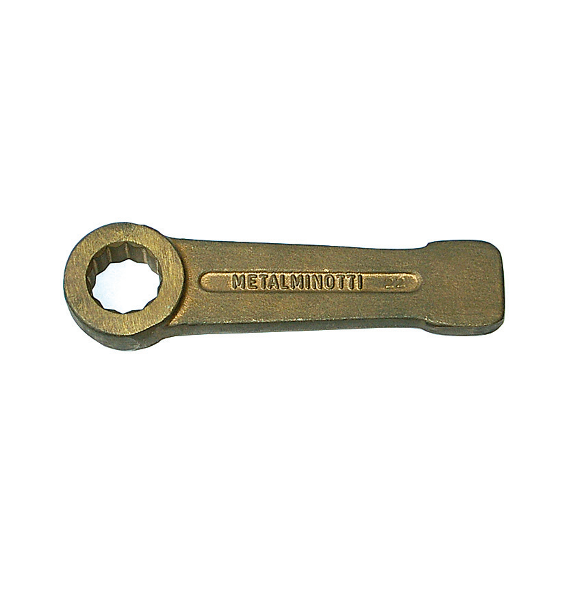 картинка Ключ накидной ударный двенадцатигранный искробезопасный 135 мм, серия 048 MetalMinotti 048-0135 от магазина "Элит-инструмент"