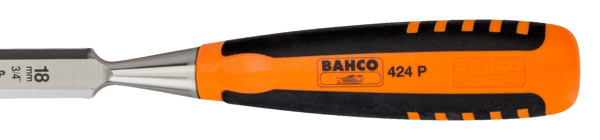 картинка Профессиональная стамеска с двухкомпонентной рукояткой BAHCO 424P-32 от магазина "Элит-инструмент"