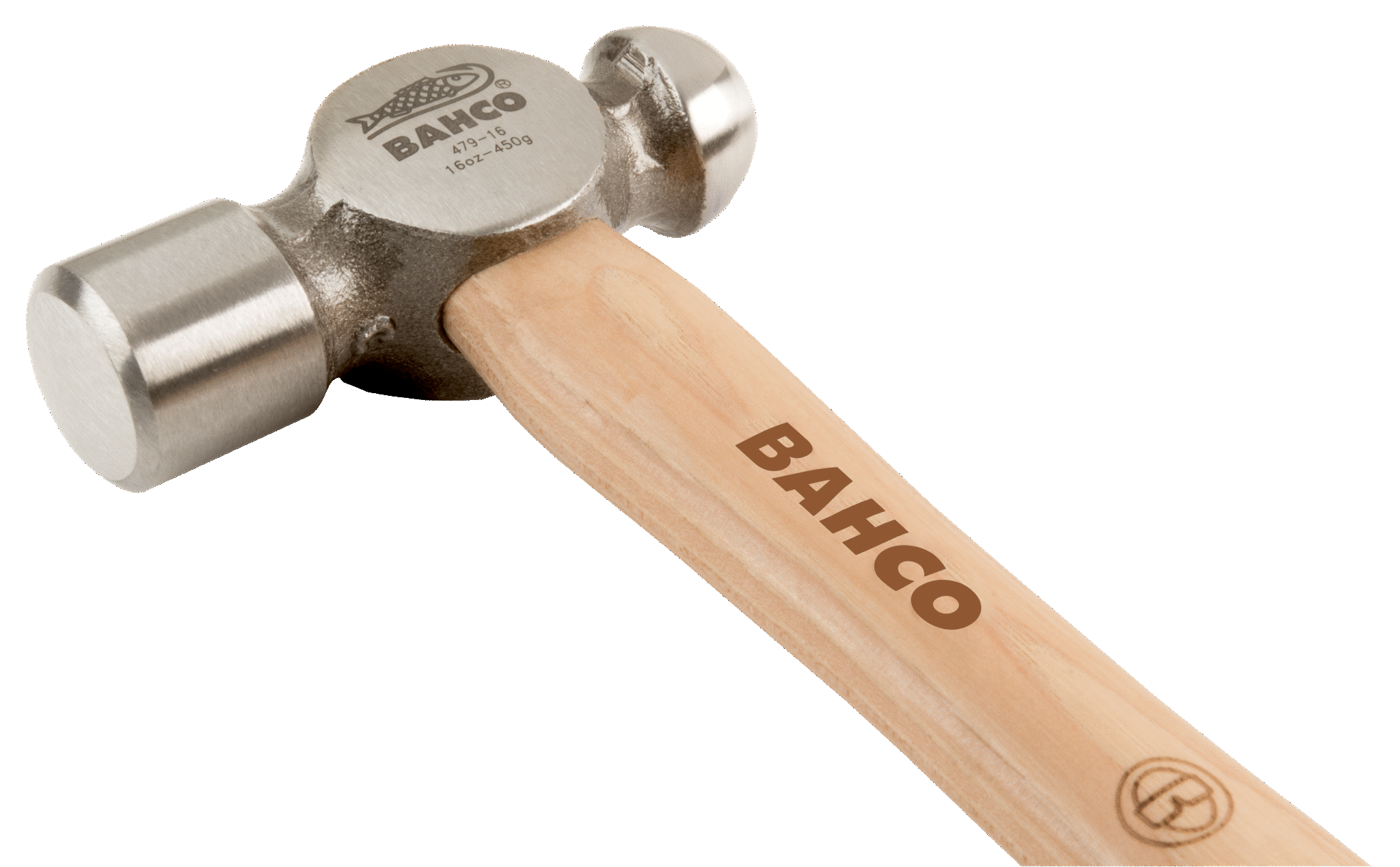 картинка Молоток с круглым бойком, деревянная рукоятка BAHCO 479-24 от магазина "Элит-инструмент"