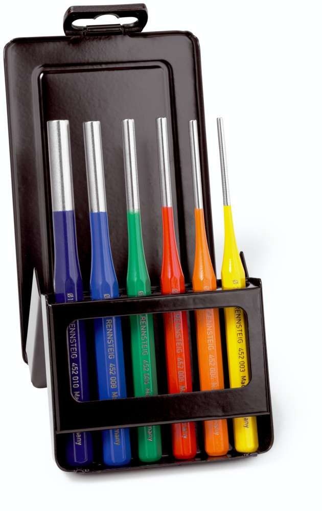 картинка ПРОБОЙНИКИ (НАБОР от 3-10мм) Комплект цветных бородков Exklusiv 425 530 6 RC (RENNSTEIG, Германия) от магазина "Элит-инструмент"