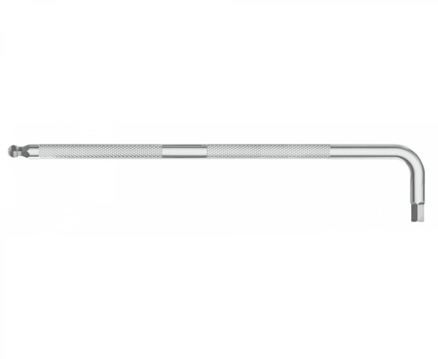 картинка Ключ штифтовый HEX с насечкой длинный PB Swiss Tools PB 3212.L 10 со сферической головкой M10 от магазина "Элит-инструмент"