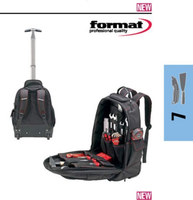 картинка Инструментальный рюкзак на колесах 350х210х490мм Format 7413 0040 Fplus от магазина "Элит-инструмент"