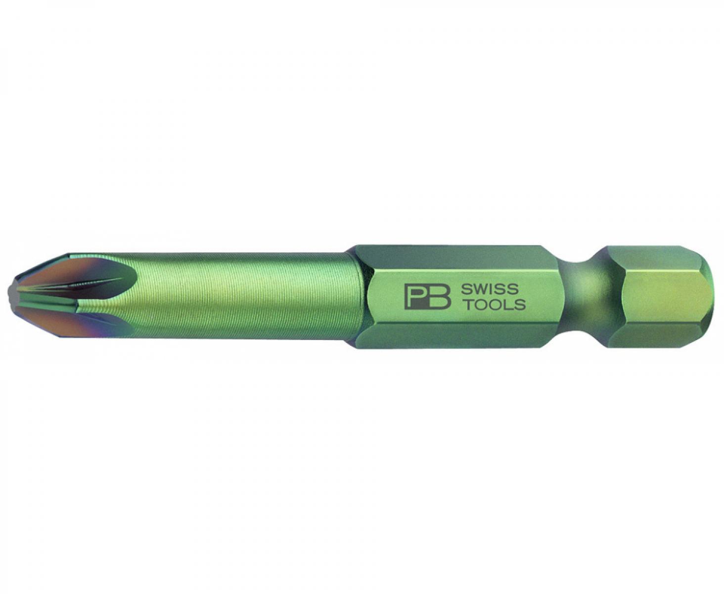 картинка Бита крестовая Pozidriv PrecisionBits E6,3 с внешним шестигранником 1/4 PB Swiss Tools PB E6.192 / 3 PZ3 от магазина "Элит-инструмент"