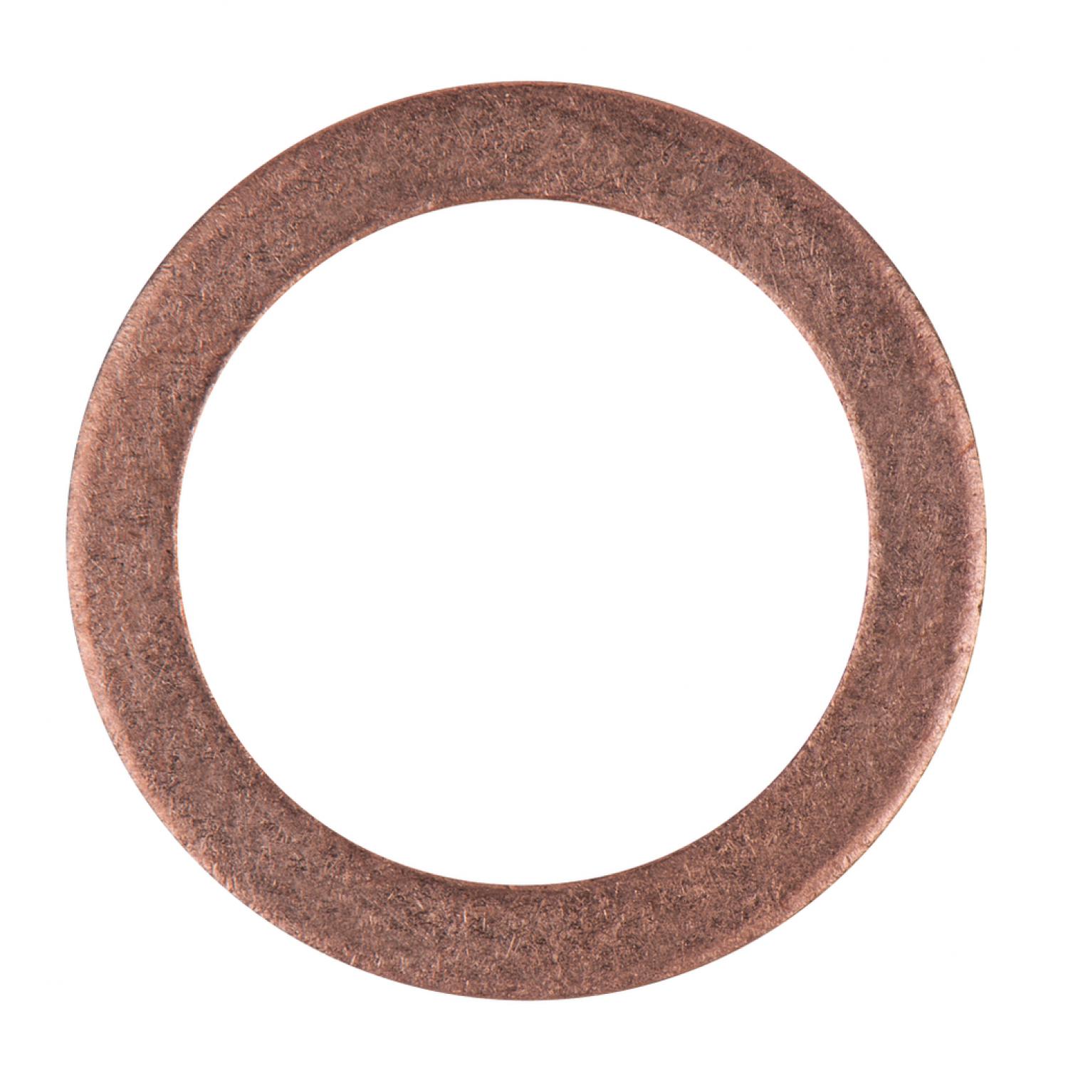Уплотнительное кольцо, медное, внешний Ø 17 мм, внутренний Ø 12 мм, 1 шт в упаковке