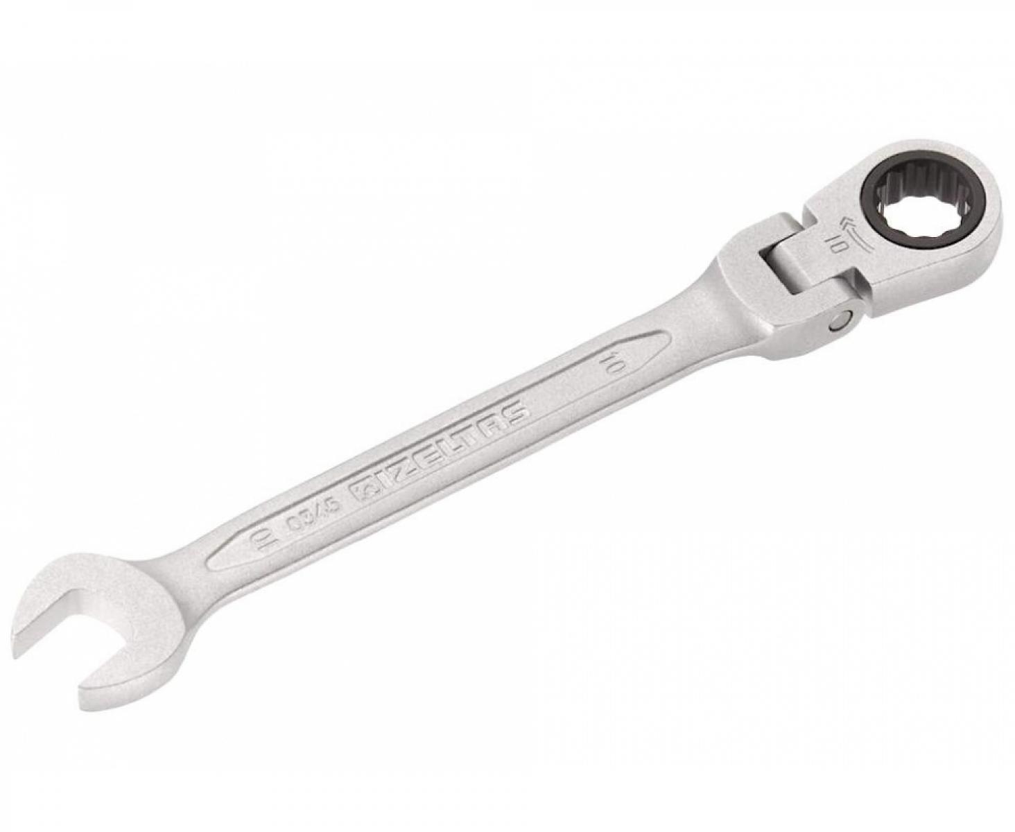 картинка Ключ гаечный комбинированный с трещоткой и шарниром 15 мм Izeltas 0345020015 от магазина "Элит-инструмент"