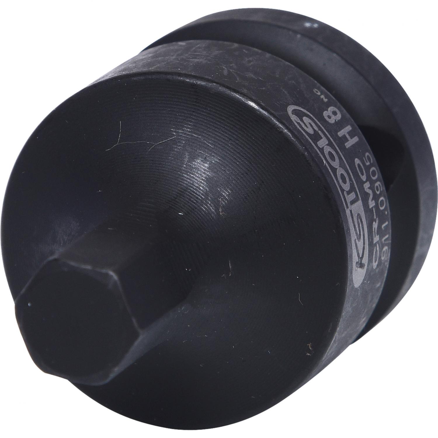 Силовая торцовая головка с битом 1/2" с внутренним шестигранником, короткая, 8 мм