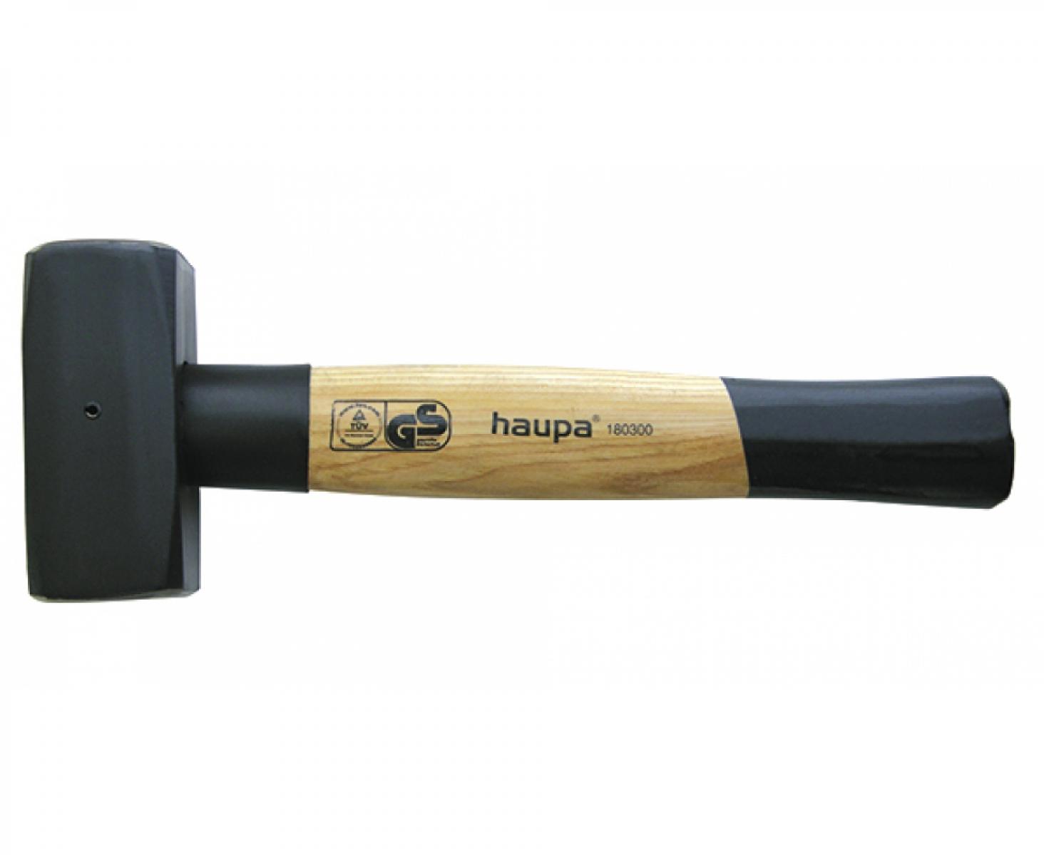 Кувалда с деревянной рукояткой и защитным воротником 1000 гр Haupa 180300