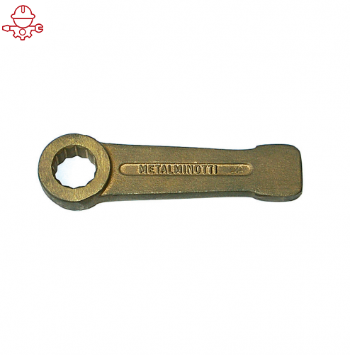 Ключ накидной ударный двенадцатигранный искробезопасный 105 мм, серия 048 MetalMinotti 048-0105