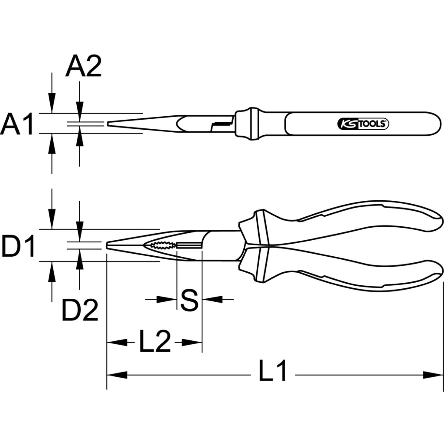 картинка Круглогубцы ERGOTORQUE VDE, 165 мм от магазина "Элит-инструмент"