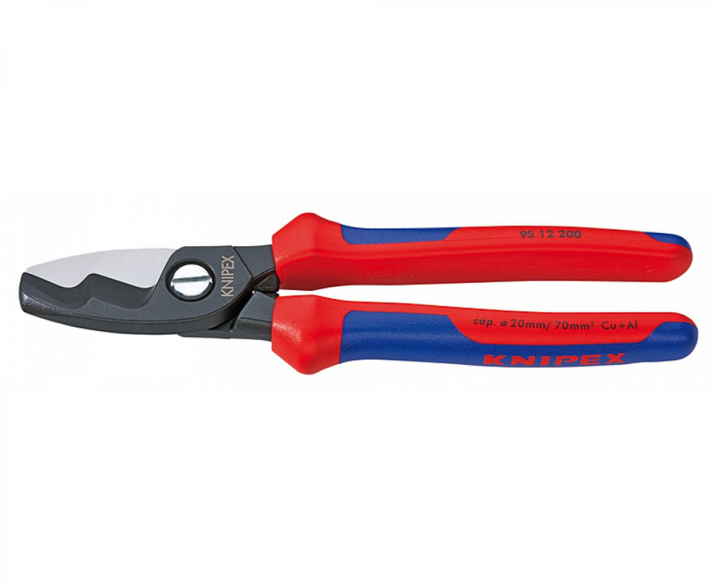 картинка Ножницы для резки кабелей с двойными режущими кромками Knipex KN-9512200 от магазина "Элит-инструмент"