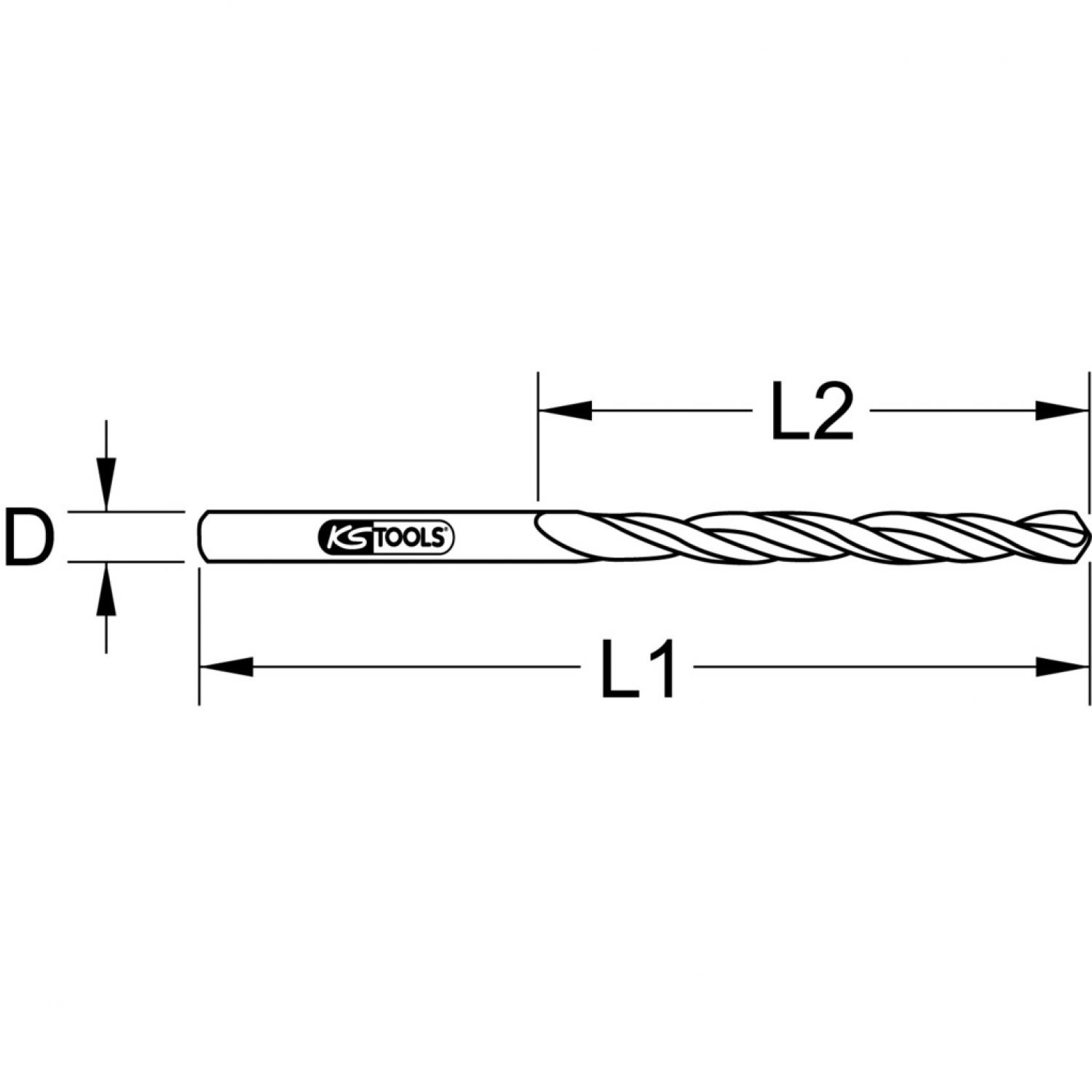 картинка Спиральное сверло из стали HSS-G, 10,6 мм, 5 шт в упаковке от магазина "Элит-инструмент"