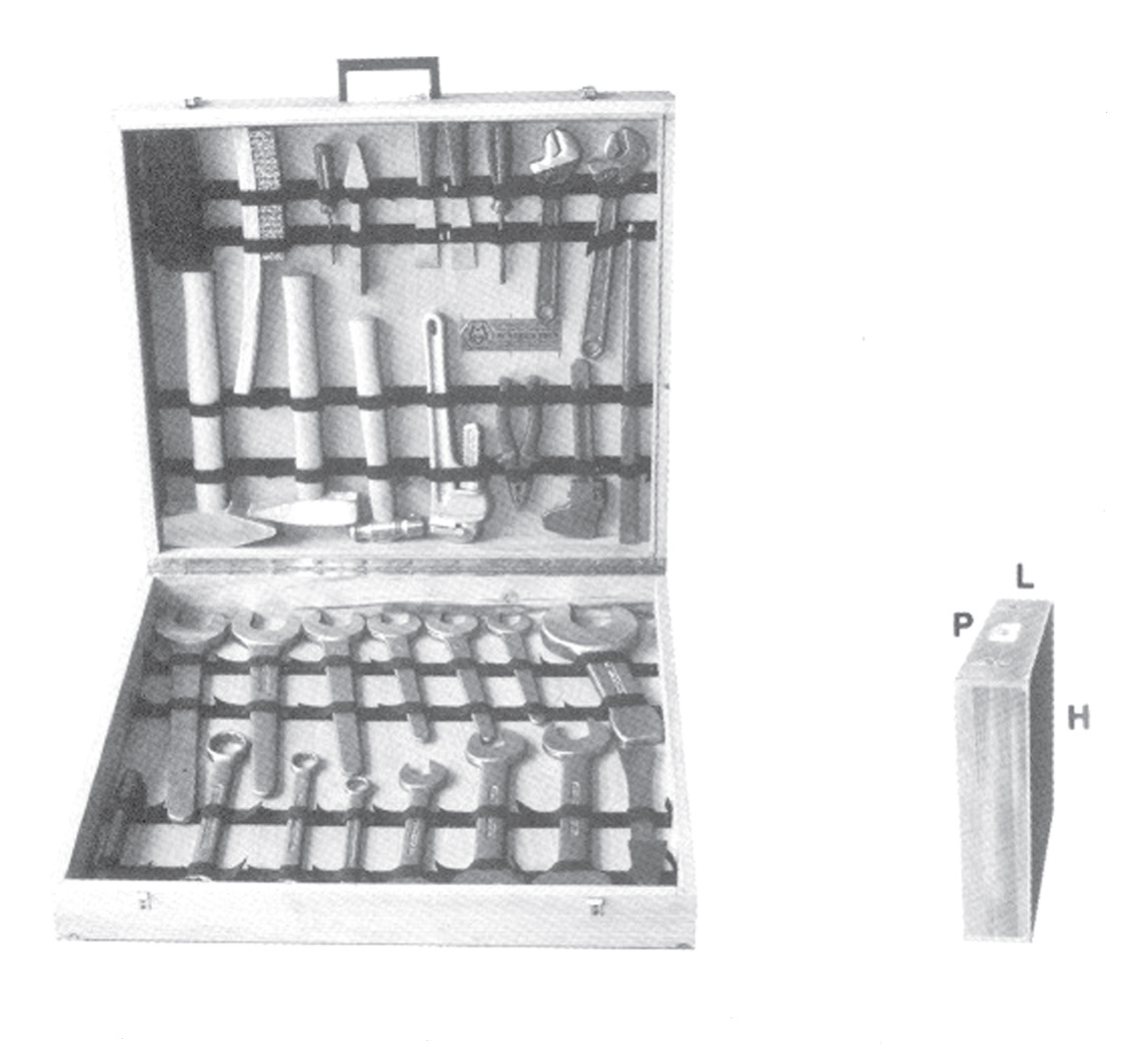 картинка Набор искробезопасного инструмента №3 в кейсе, серия 800 MetalMinotti 800-3000 от магазина "Элит-инструмент"