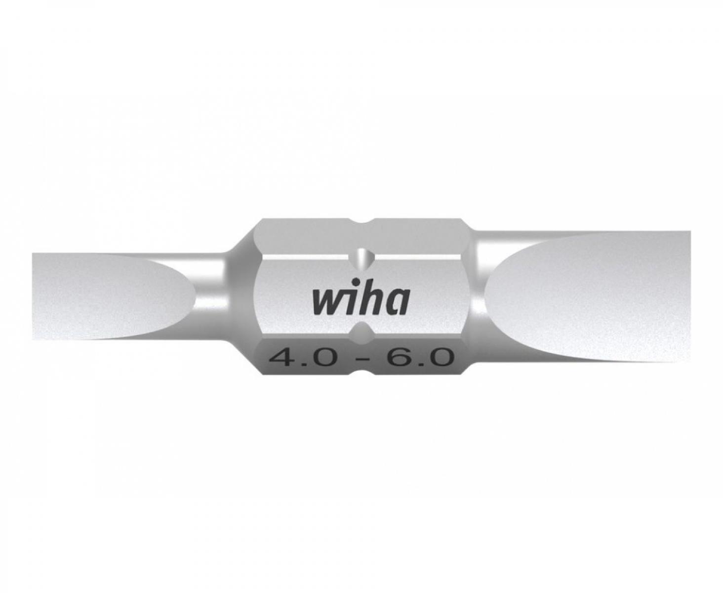 Бита двусторонняя шлицевая Wiha Standard 7410Z 43858 4,0 x 6,0 х 30 мм 10 шт.