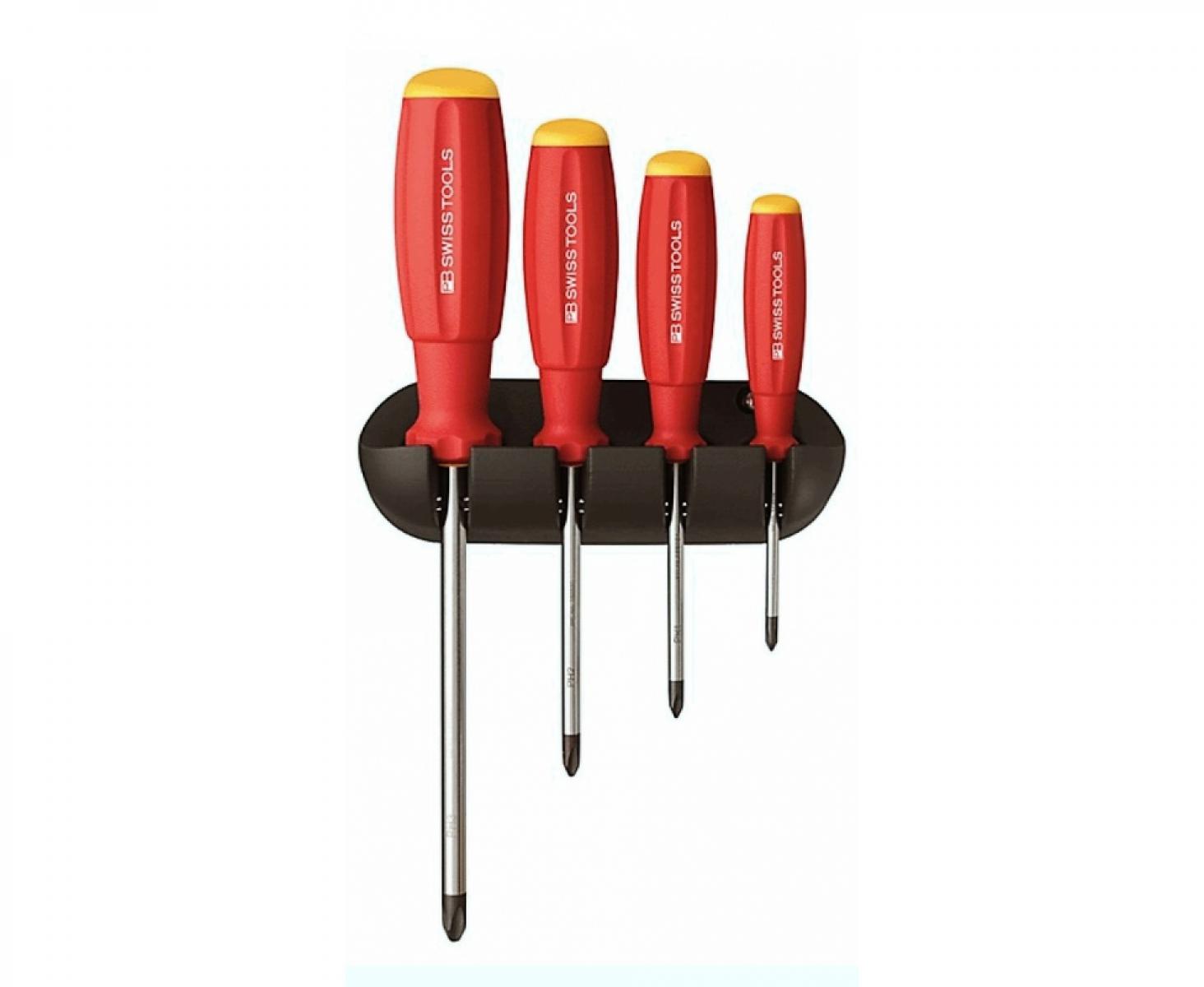 картинка Набор крестовых отверток Phillips SwissGrip PB Swiss Tools PB 8242. 4 шт. от магазина "Элит-инструмент"