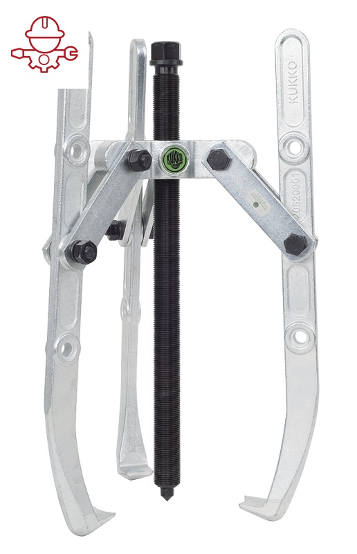 картинка Универсальный трёхзахватный съёмник с шарнирными захватами и регулировкой глубины фиксации Kukko 207-00 от магазина "Элит-инструмент"