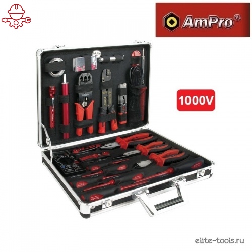 Набор инструментов для электрика, 48 предметов AmPro T45911 