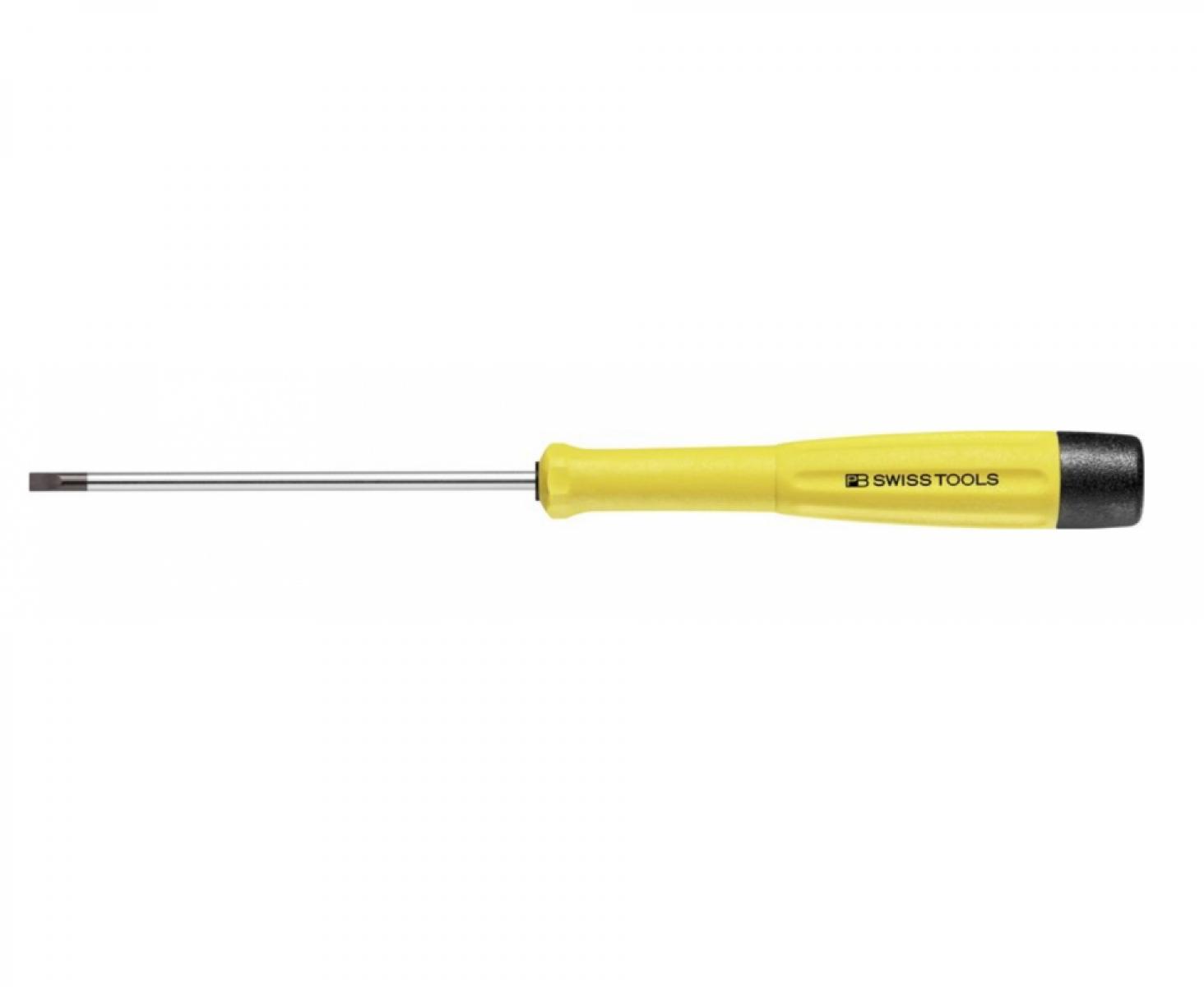 картинка Отвертка шлицевая прецизионная антистатическая ESD PB Swiss Tools PB 8128.1,2-40 ESD 0.20 x 1.2 от магазина "Элит-инструмент"
