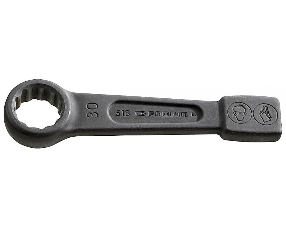картинка Ключ гаечный накидной ударный 75 мм Facom 51B.75 от магазина "Элит-инструмент"