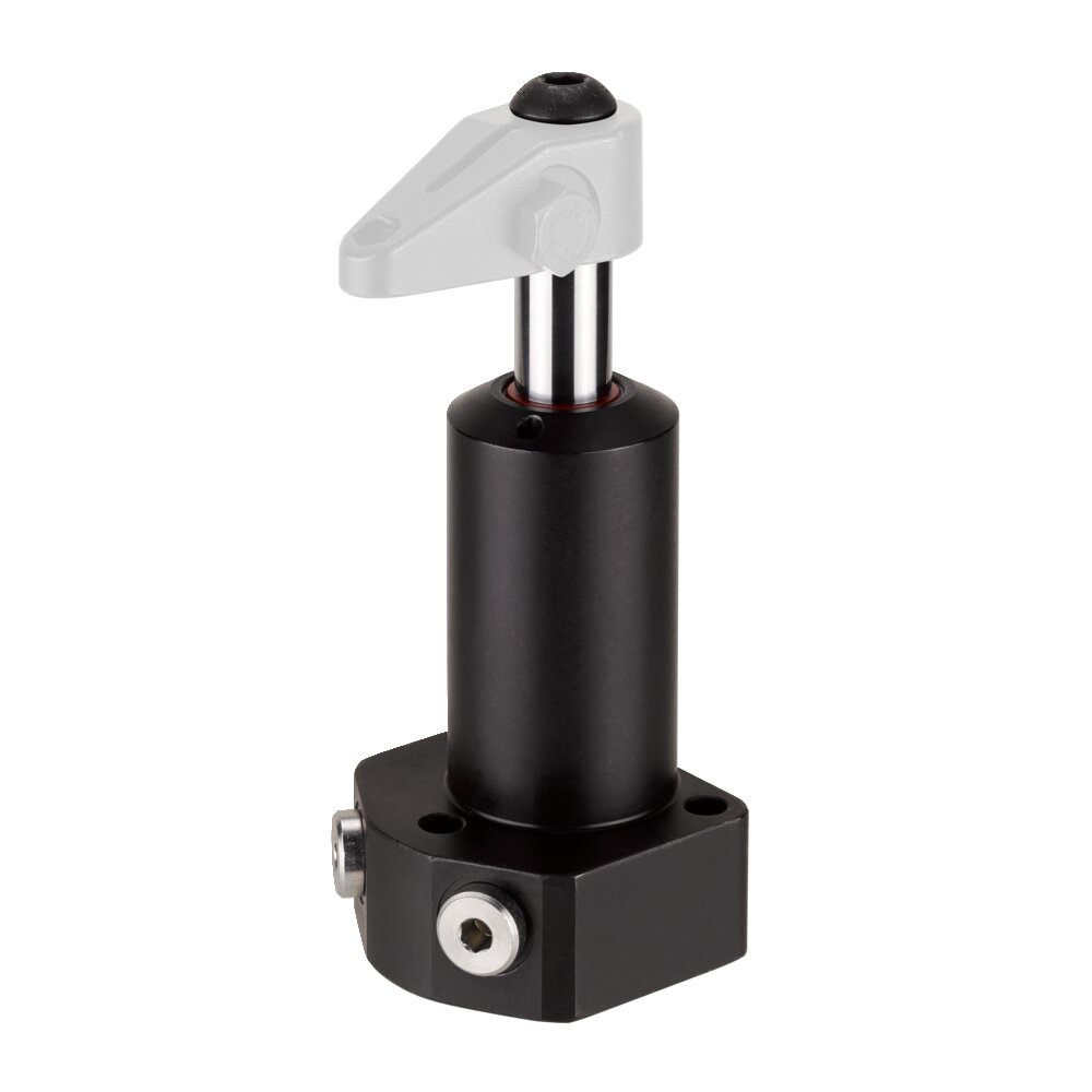 Поворотный зажим, крепление к основанию на фланце, прецизионная конструкция АМF 562242