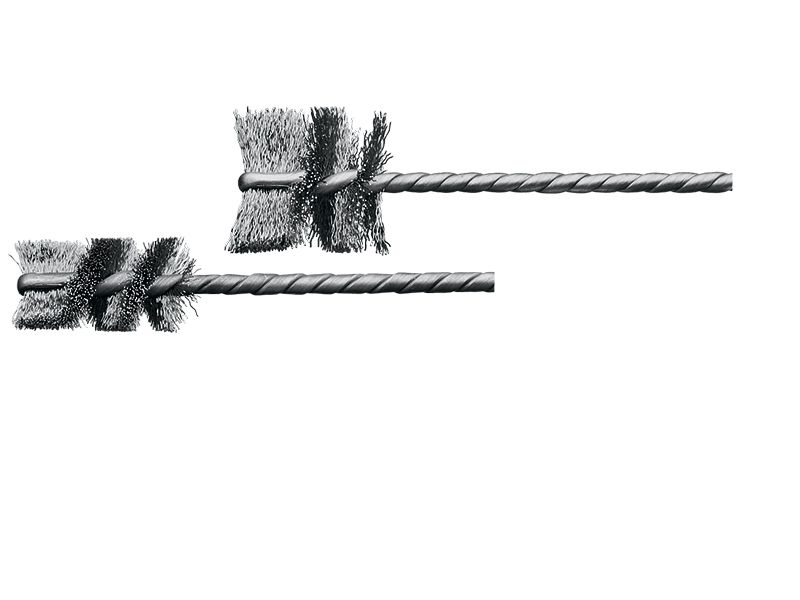 картинка Микро ерш IBH с нержавеющей проволокой диаметр 16 мм ворс 0,12 мм от магазина "Элит-инструмент"