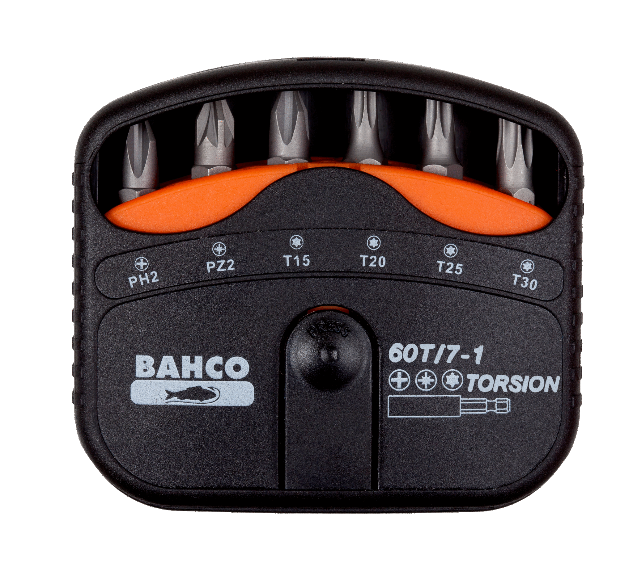 Набор торсионных бит для отверток, 7 предметов BAHCO 60T/7-1