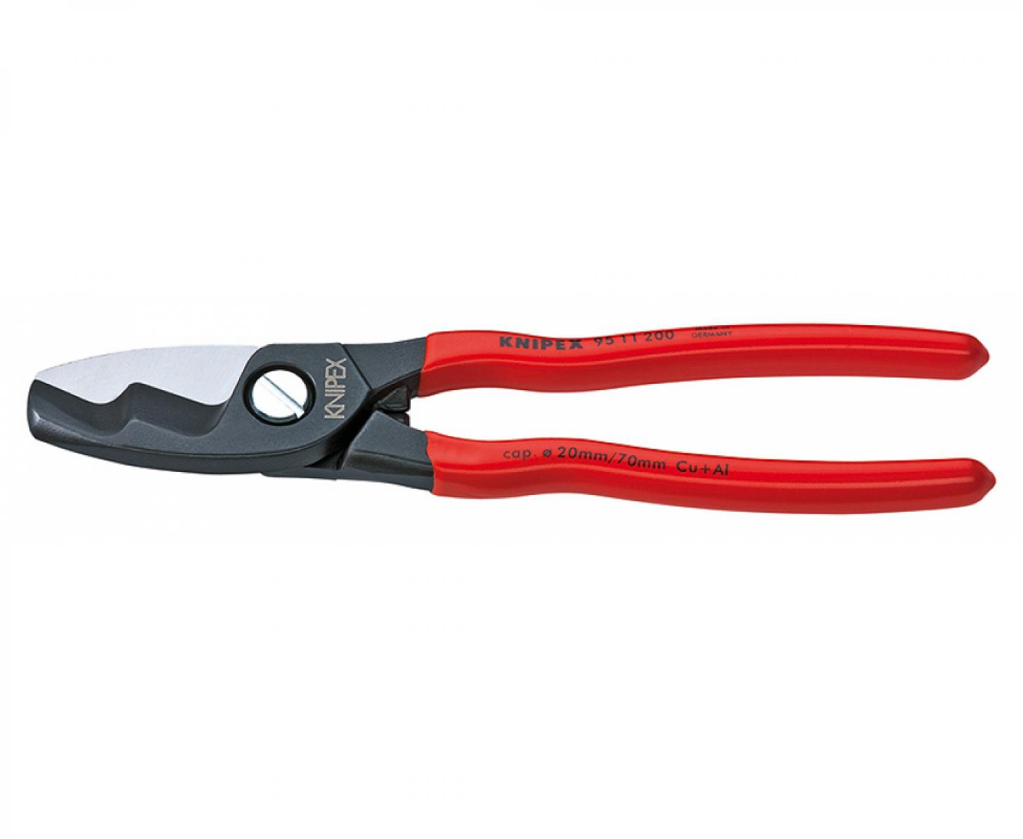 картинка Ножницы для резки кабелей с двойными режущими кромками Knipex KN-9511200 от магазина "Элит-инструмент"