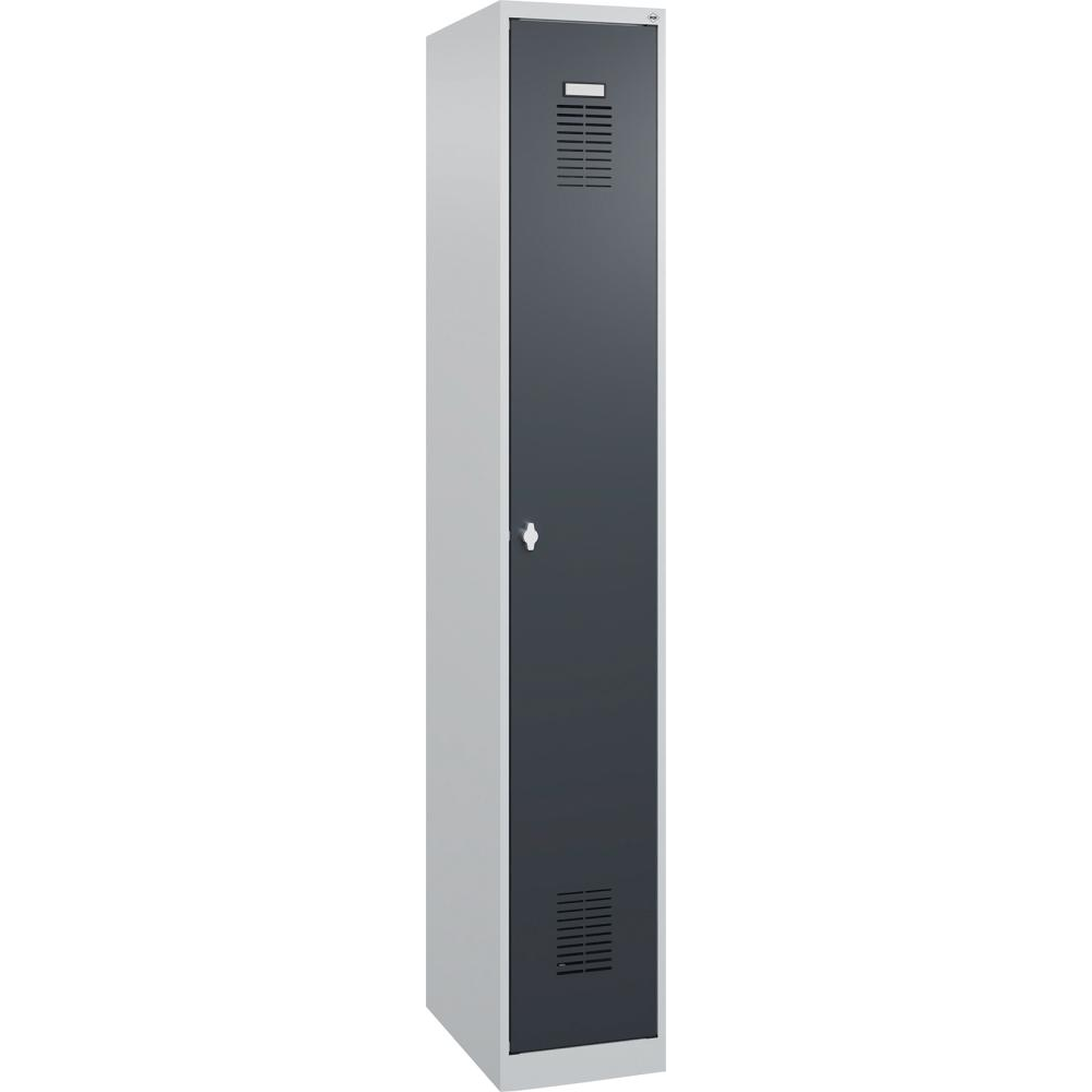 картинка Гардероб BASIC Ш300хГ500хВ1850 мм RAL 7035/7016, 1 отделение 3037 2530 Fplus от магазина "Элит-инструмент"