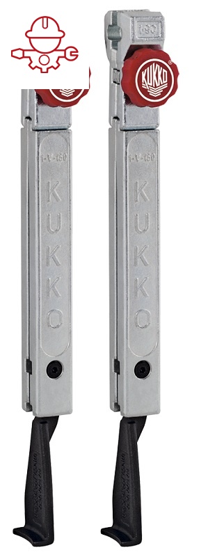 картинка 2 узких захвата с быстрой регулировкой (комплект) Kukko 1-253-P от магазина "Элит-инструмент"