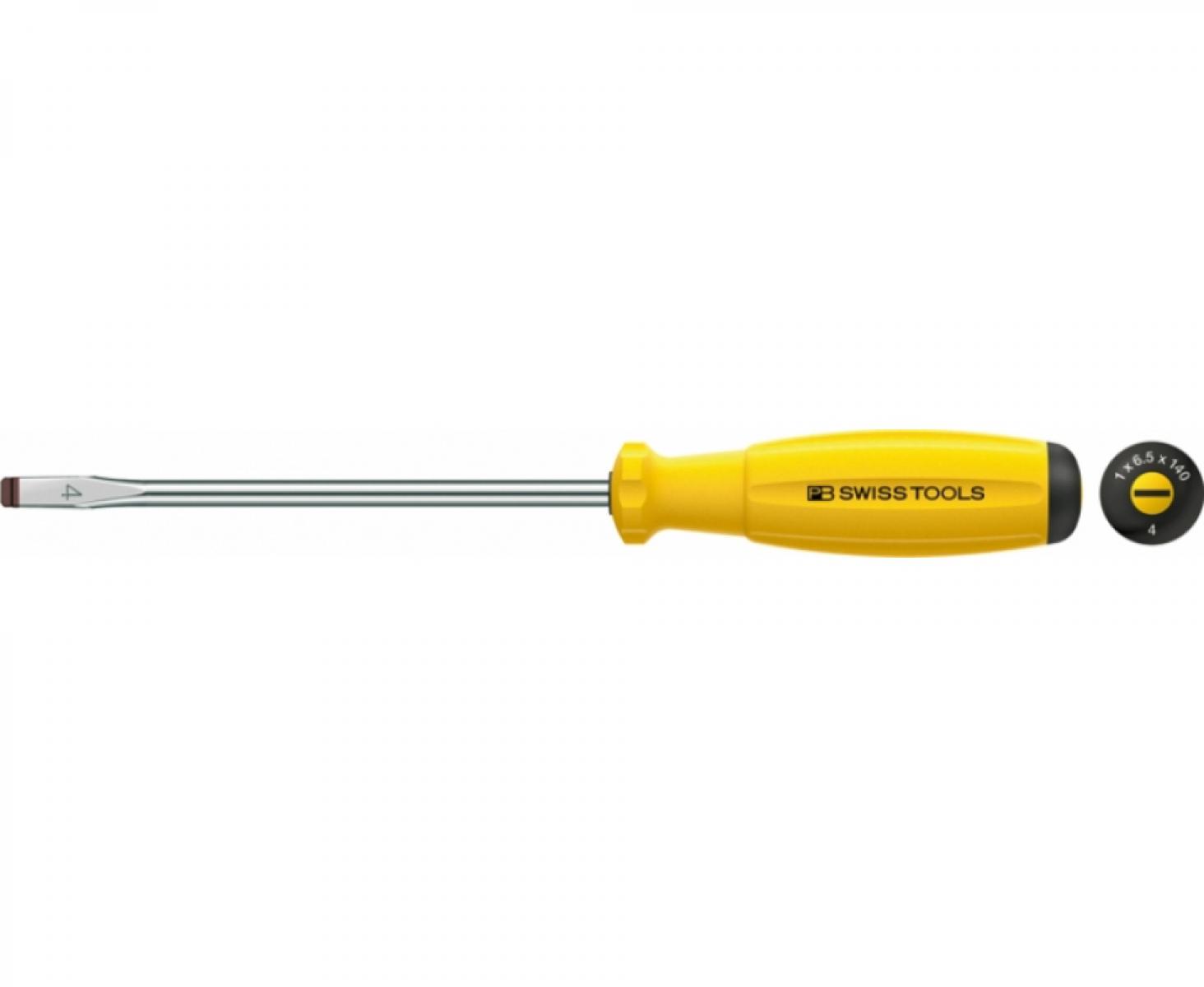 картинка Отвертка шлицевая антистатическая SwissGrip ESD PB Swiss Tools 8100.1-90 ESD 0.5 x 3.5 от магазина "Элит-инструмент"