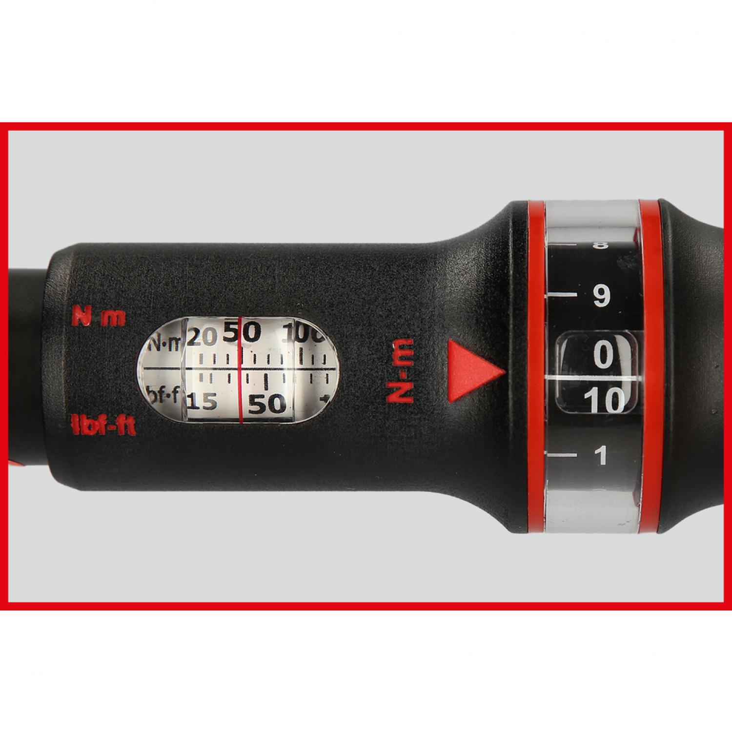 картинка Вставной динамометрический ключ ERGOTORQUE®precision 9x12 мм, 20-100 Нм от магазина "Элит-инструмент"