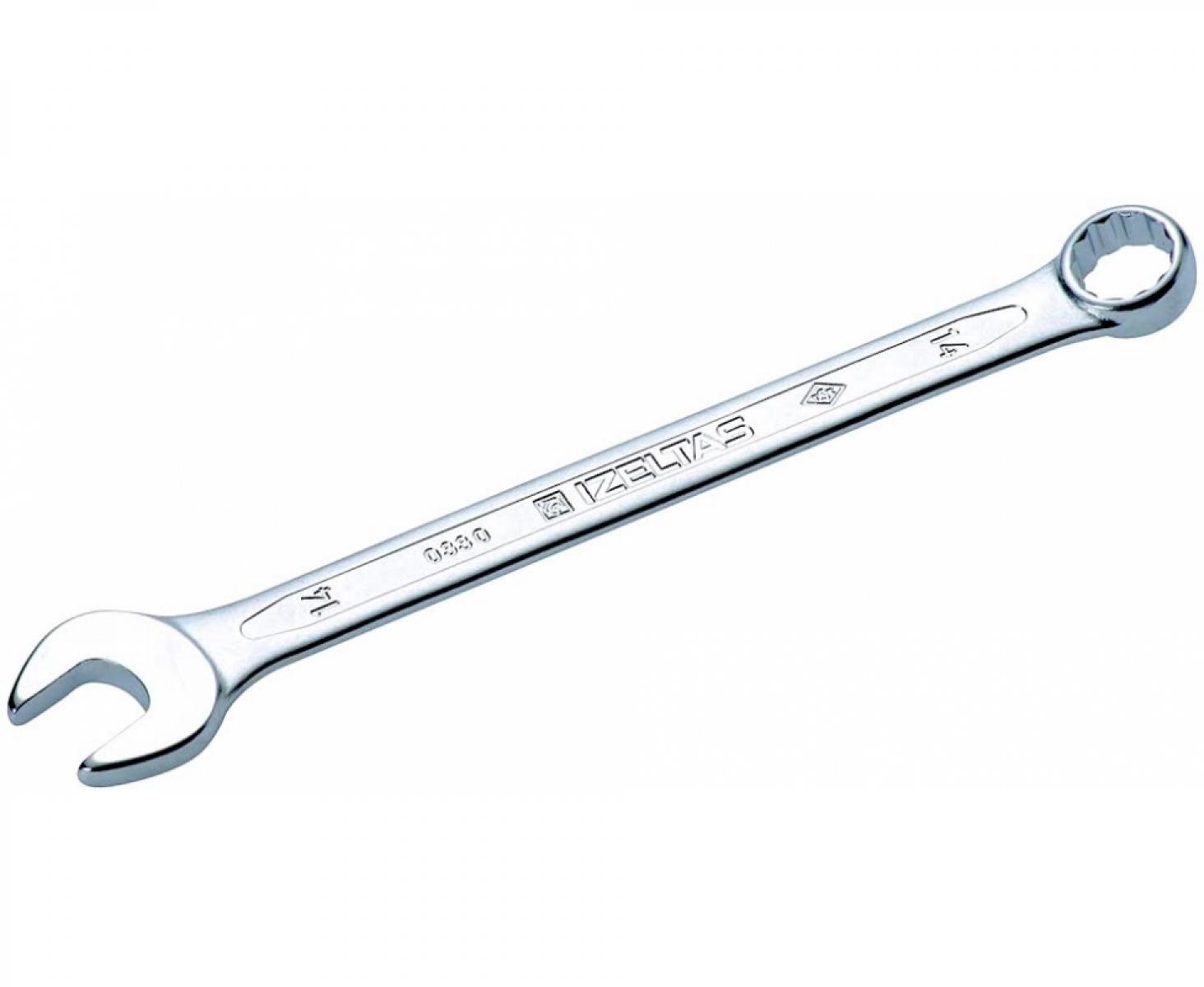 картинка Ключ гаечный комбинированный удлиненный 14 мм Izeltas 0330020014 от магазина "Элит-инструмент"